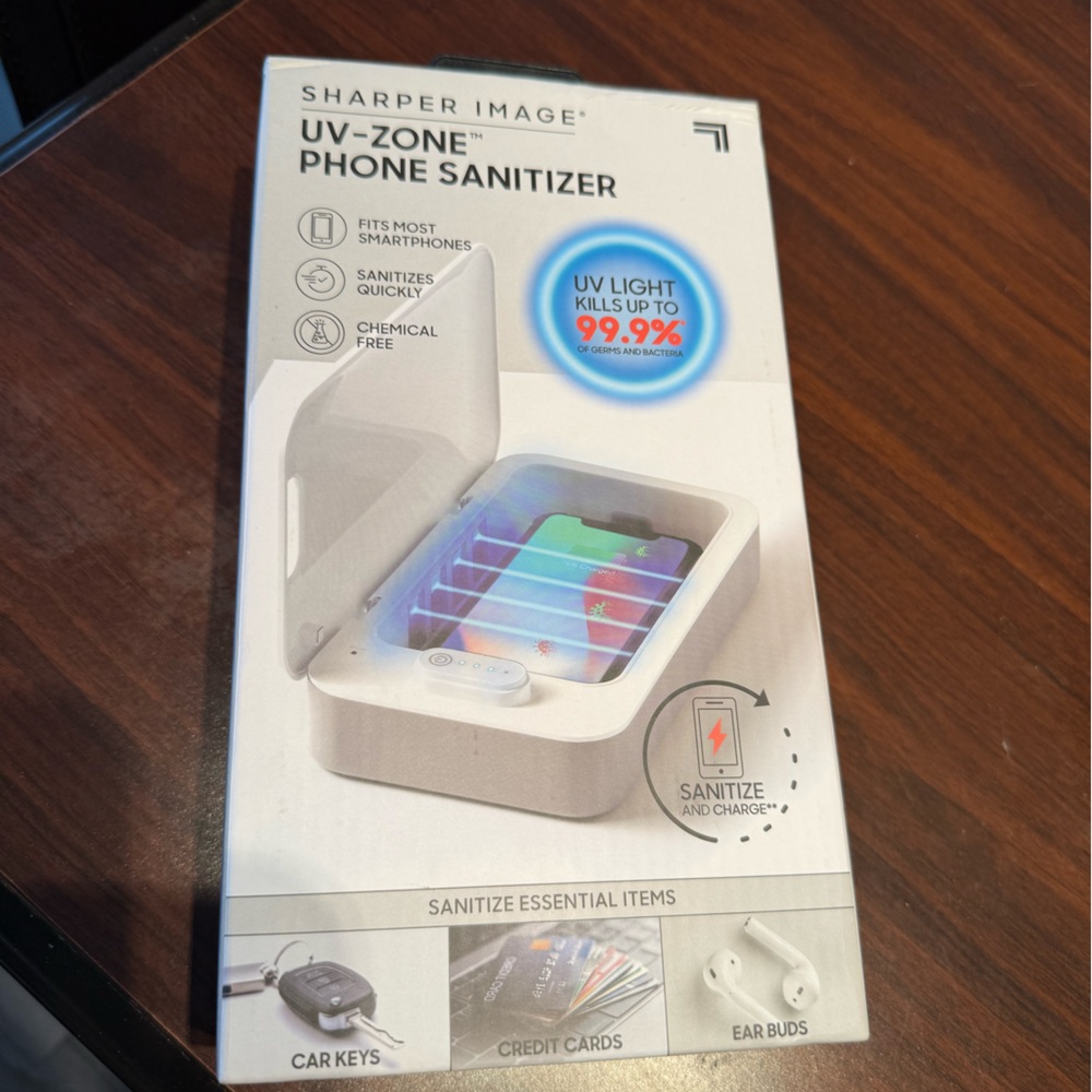 Sharper Image UV-Zone Phone Sanitizer - Gray